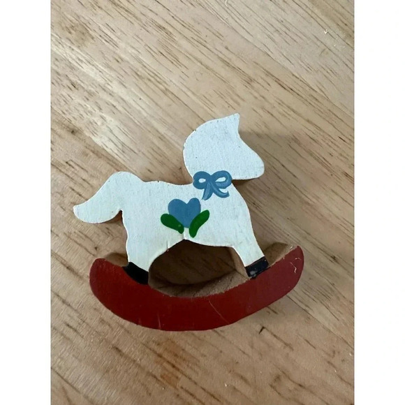 Vintage Small Wooden rocking horse - Picture 3 of 5